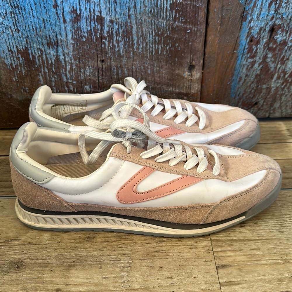 Tretorn Women's Rawlins Retro Sneaker Shoes Size 9m Blush / Pink 1536041